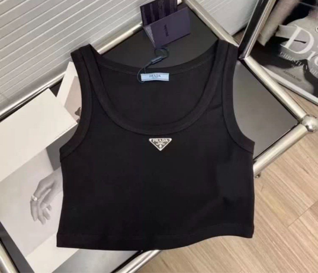 luxury crop tank top prada (Category: Luxury Apparel) located in Angeles City. Submitted by luxury_district.korea (Listing ID 1297954650, Image 1). Description: on hand.