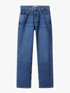Mango Cotton Straight Jeans