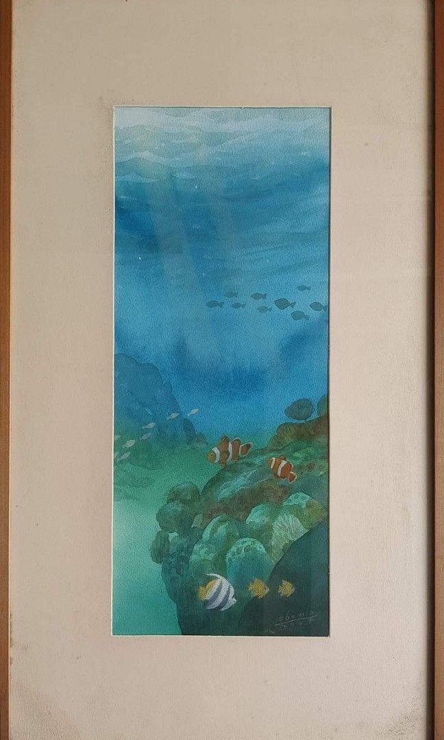 Roel Obemio: Message in the Sand (Studies 1) (Category: Art & Prints) located in Manila. Submitted by windsorfinery (Listing ID 1297878429, Image 1). Description: Roel Obemio 21 x 9.5 Watercolor on paper 2008 Accompanied by a certificate signed by the artist confirming the authenticity of this work..