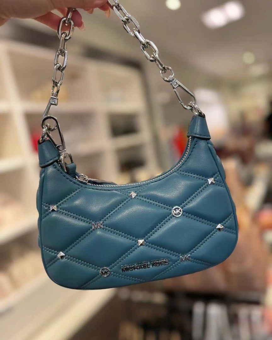 michael kors mini cora (Category: Luxury Bags & Wallets) located in Manila. Submitted by cindynike (Listing ID 1297912549, Image 1). Description: bnew mk cora mini quilted color teal onhand ready to ship 💯 original.