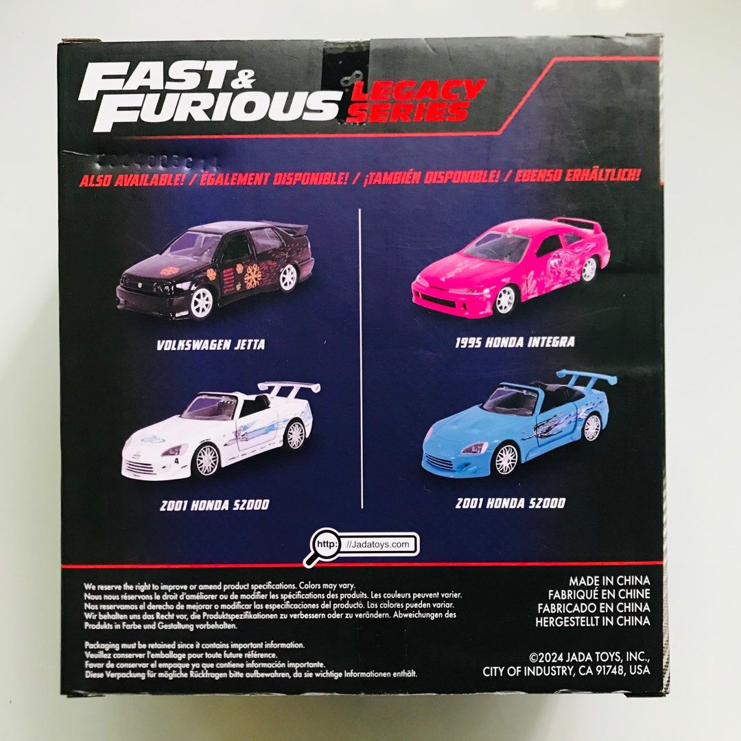 MISB 2024 Jada Fast Furious Legacy Series Volkswagen Jetta