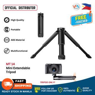 MT-14 Portable Extension Tripod, Mini Selfie Stick Tripod Stand Handle Grip with 1/4'' Screw - VMI