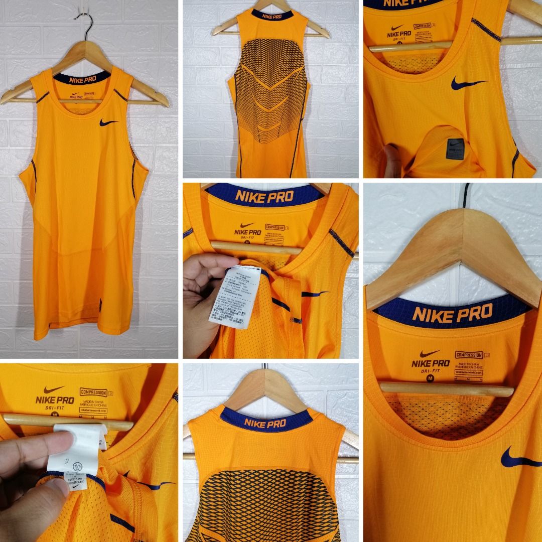 Nike Pro Drifit Compression Golden Yellow Shirt (Category: Tshirts & Polo Shirts ) located in Cantilan. Submitted by thriftmineph (Listing ID 1297937246, Image 1). Description: Dimension: 16.5 - 17.5W x 28L Condition: Excellent to New Color Rate: 10/10 Fitting Size: S-M Location: Cantilan, Surigao del Sur Shipping Courier: J&T facebook pages: ThriftMinePH.