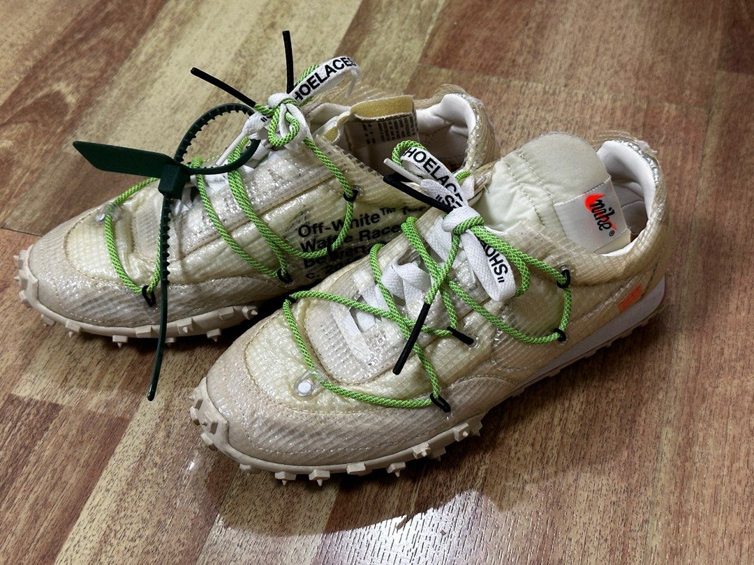 Waffle racer off white top