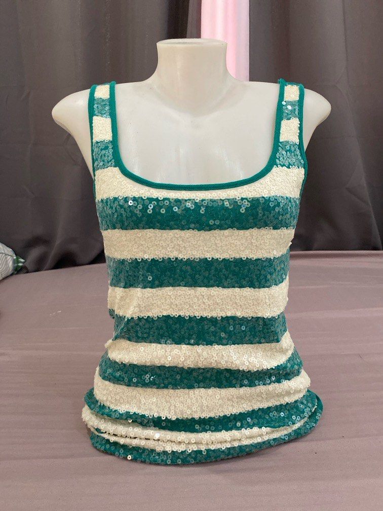 OLD NAVY y2k striped sequined top (Category: Sleeveless) located in Agoo. Submitted by roxylovedth (Listing ID 1297823694, Image 1). Description: .