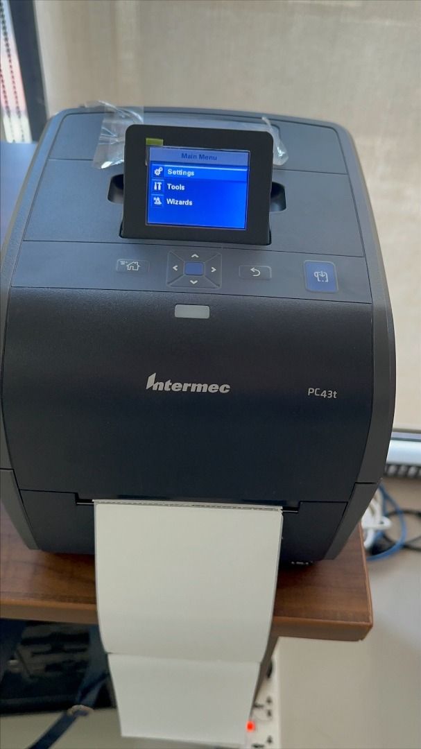 Opened Box Intermec PC43T Desktop Thermal Transfer Barcode Printer (Category: Printers, Scanners & Copiers) located in Quezon City. Submitted by parabellum_outlet (Listing ID 1297880202, Image 1). Description: Simple to install and easy to use, the PC series printers are perfect for space-constrained settings. They offer tailored solutions for transportation and courier, healthcare, retail and hospitality markets, as well as small and medium busi