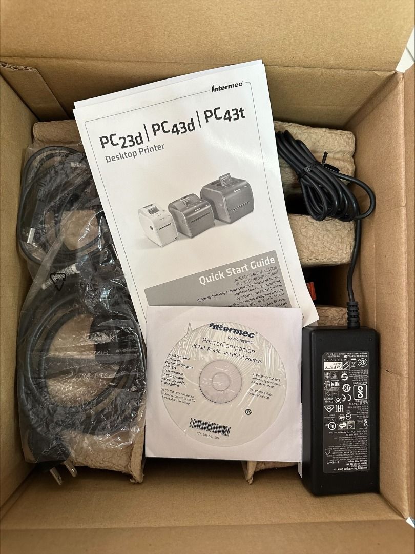 Opened Box Intermec PC43T Desktop Thermal Transfer Barcode Printer (Category: Printers, Scanners & Copiers) located in Quezon City. Submitted by parabellum_outlet (Listing ID 1297880202, Image 3). Description: Simple to install and easy to use, the PC series printers are perfect for space-constrained settings. They offer tailored solutions for transportation and courier, healthcare, retail and hospitality markets, as well as small and medium busi