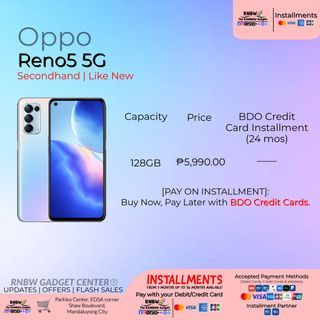 [NOT AVAILABLE] — Oppo Reno5 5G (128GB)