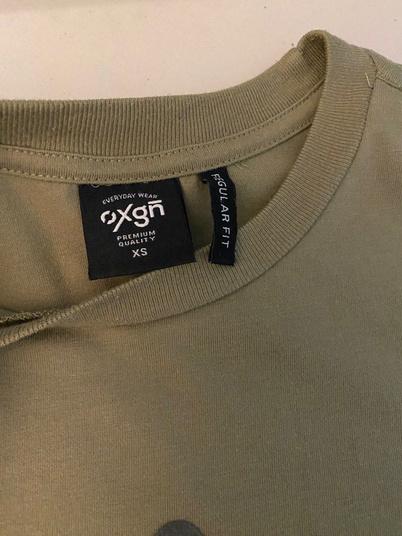 OXYGN Go Beyond Taupe Shirt (Category: Shirts) located in Valenzuela. Submitted by adventurousforester (Listing ID 1297894034, Image 2). Description: Size: XS - Ship through Lalamove/Grab - Shipping fee c/o buyer.