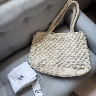 PRELOVED: Zara crochet tote bag beach bag
