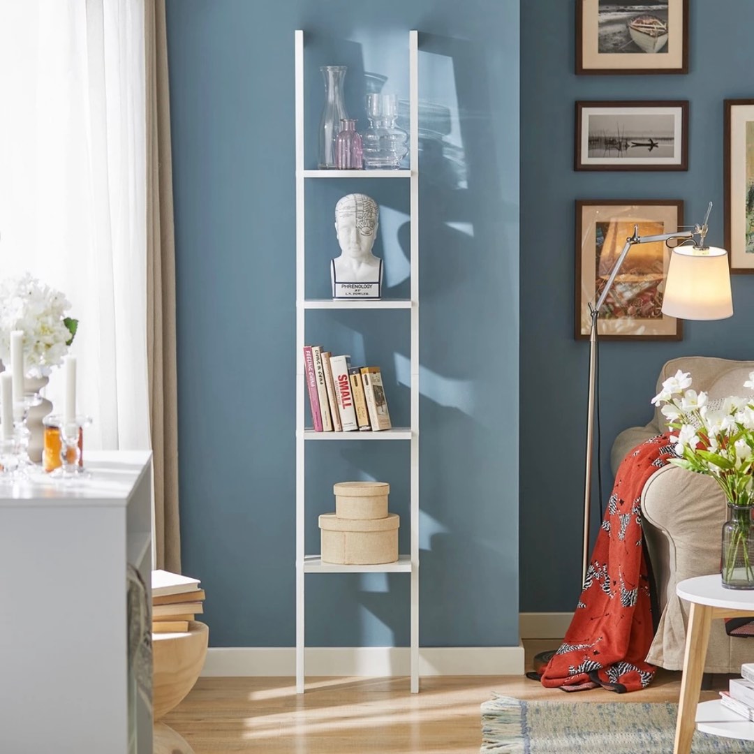 Premium Ladder Design Shelf Rack | Wall Shelf Standing Storage Display ...