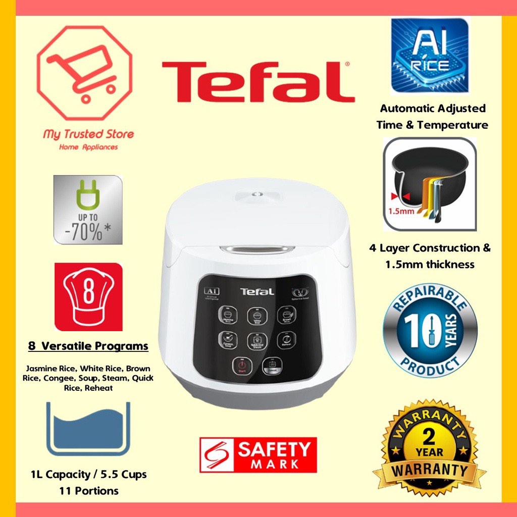 Tefal Easy Rice Compact Rice Cooker, 08/18/2022