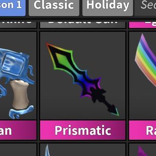 SALE!!! Roblox Murder Mystery 2 MM2 Knife Weapon prismatic and eggblade