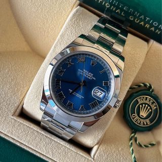 Rolex Datejust 41 Azzurro Blue Roman Dial