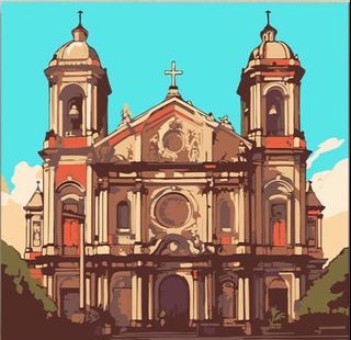 San Agustin Church Painting