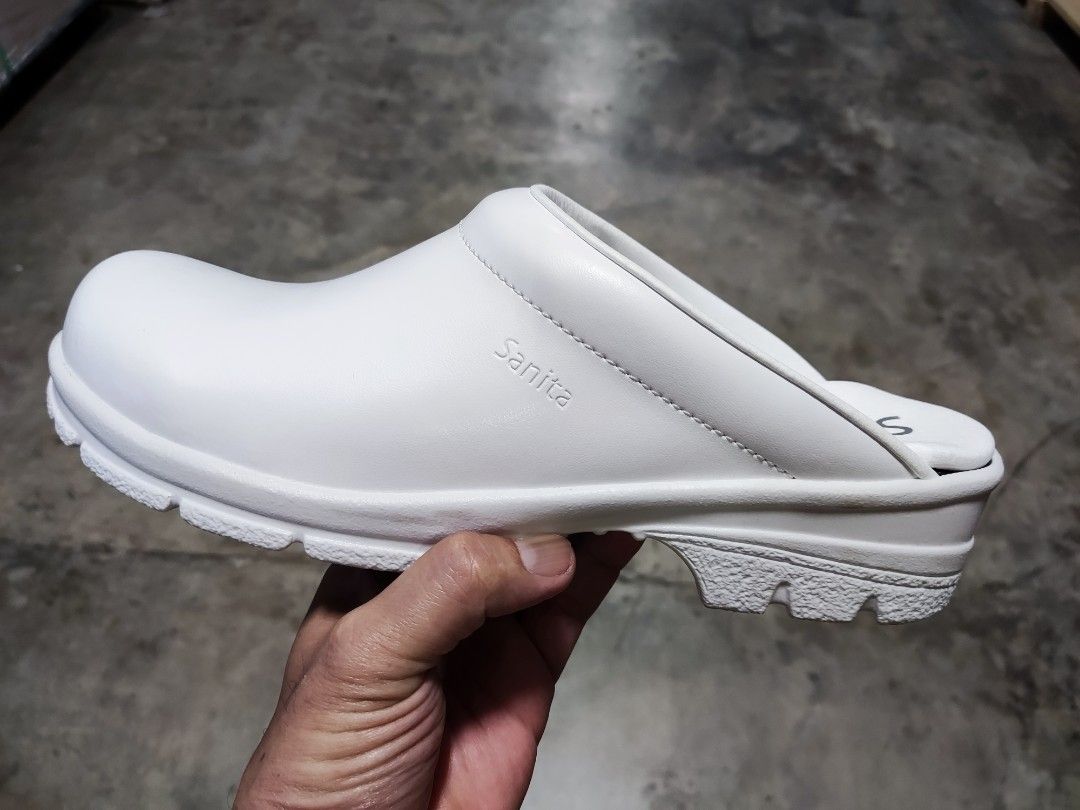 Sanita white clogs store