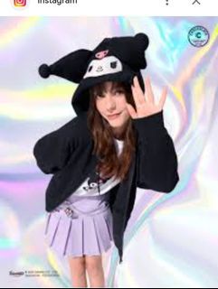 Sanrio Kuromi fluffy hoodie top