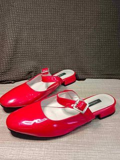 SHOEMARU Red Ballerina Coquette Mary Jane Shoes