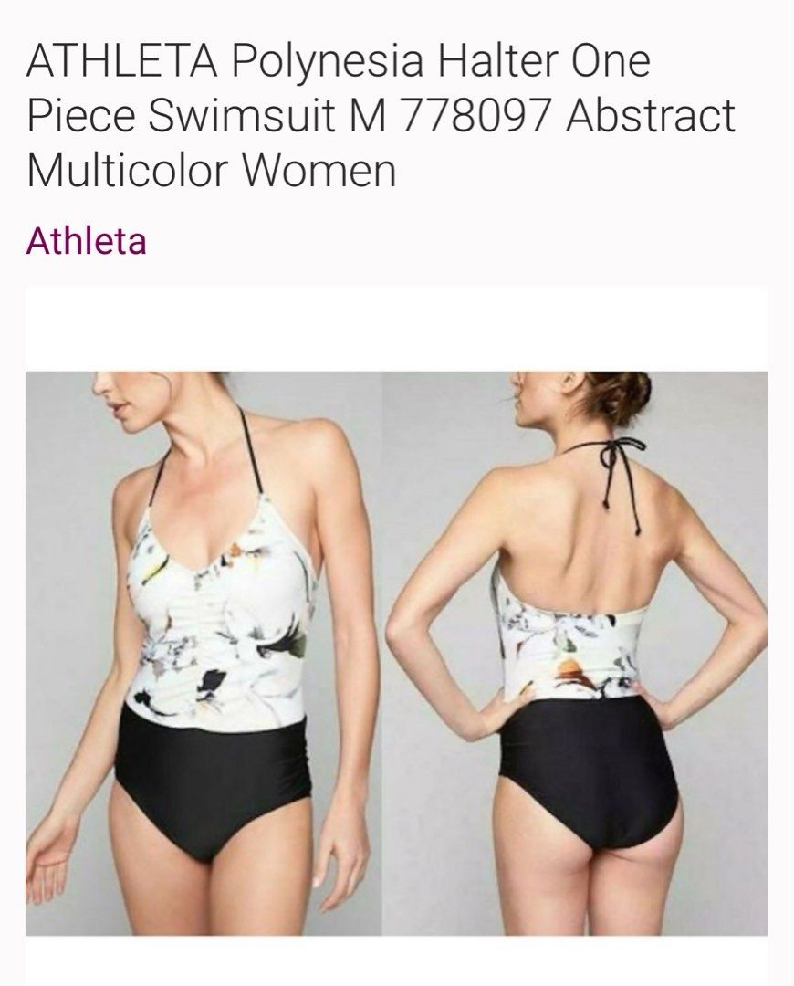 Size XS Athleta by GAP Polynesia One Piece Halter Swimsuit Like Lululemon Women s Fashion Activewear on Carousell
