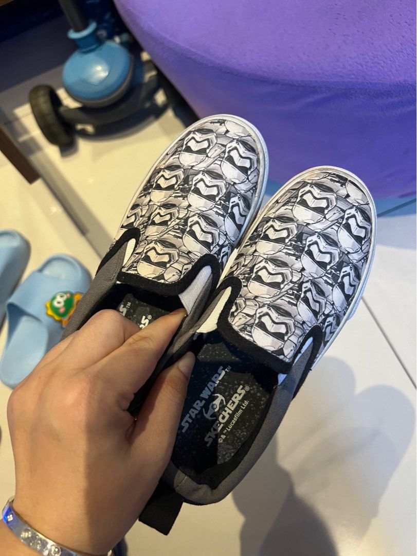 Skechers Star Wars Theme slip on shoes Babies Kids Babies Kids Fashion on Carousell