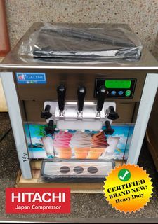 soft serve ice cream machine 3 nozzle 1 nozzle heavy duty BNEW JAPAN Hitachi Compressor