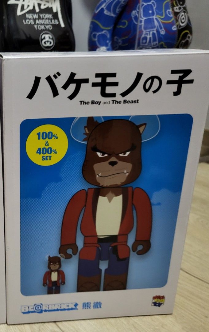 ベアブリック  400%  100% バケモノの子　熊徹　メディコムトイ ベアブリック 400% 100% バケモノの子 熊徹 メディコムトイ - メルカリ
