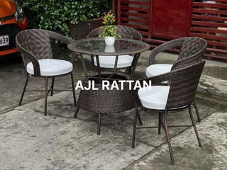 Synthetic Rattan Outdoor Dining Sala Set
