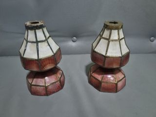 Vintage capiz lamp cover