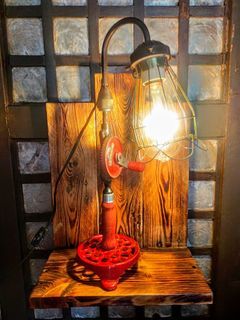 Vintage repurposed lamp
