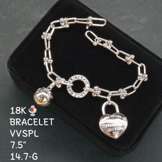 White Gold Tiffany & Co NY Design Bracelet & Necklace