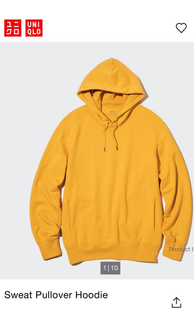 Uniqlo yellow hoodie on sale
