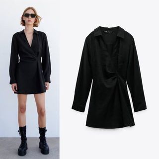 ZARA black blazer dress