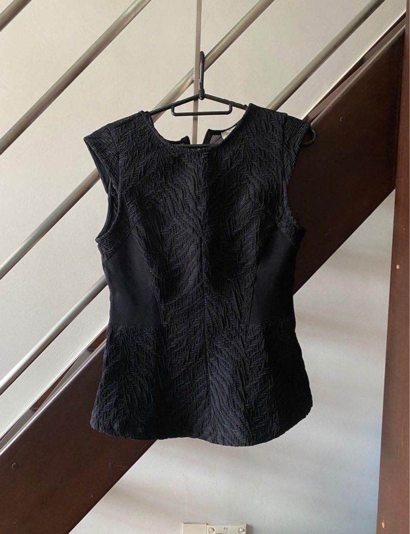 Zara Peplum Top, Women's Fashion, Tops, Blouses on Carousell