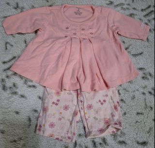 2 piece baby girl clothes by Carter's