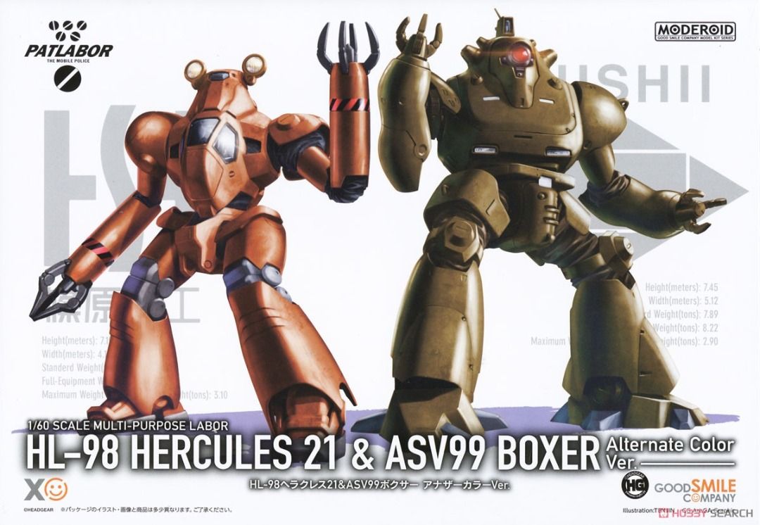 (九龍灣店) 現貨 GOOD SMILE COMPANY MODEROID 模型 HL-98 Hercules 21 & ASV99 ...