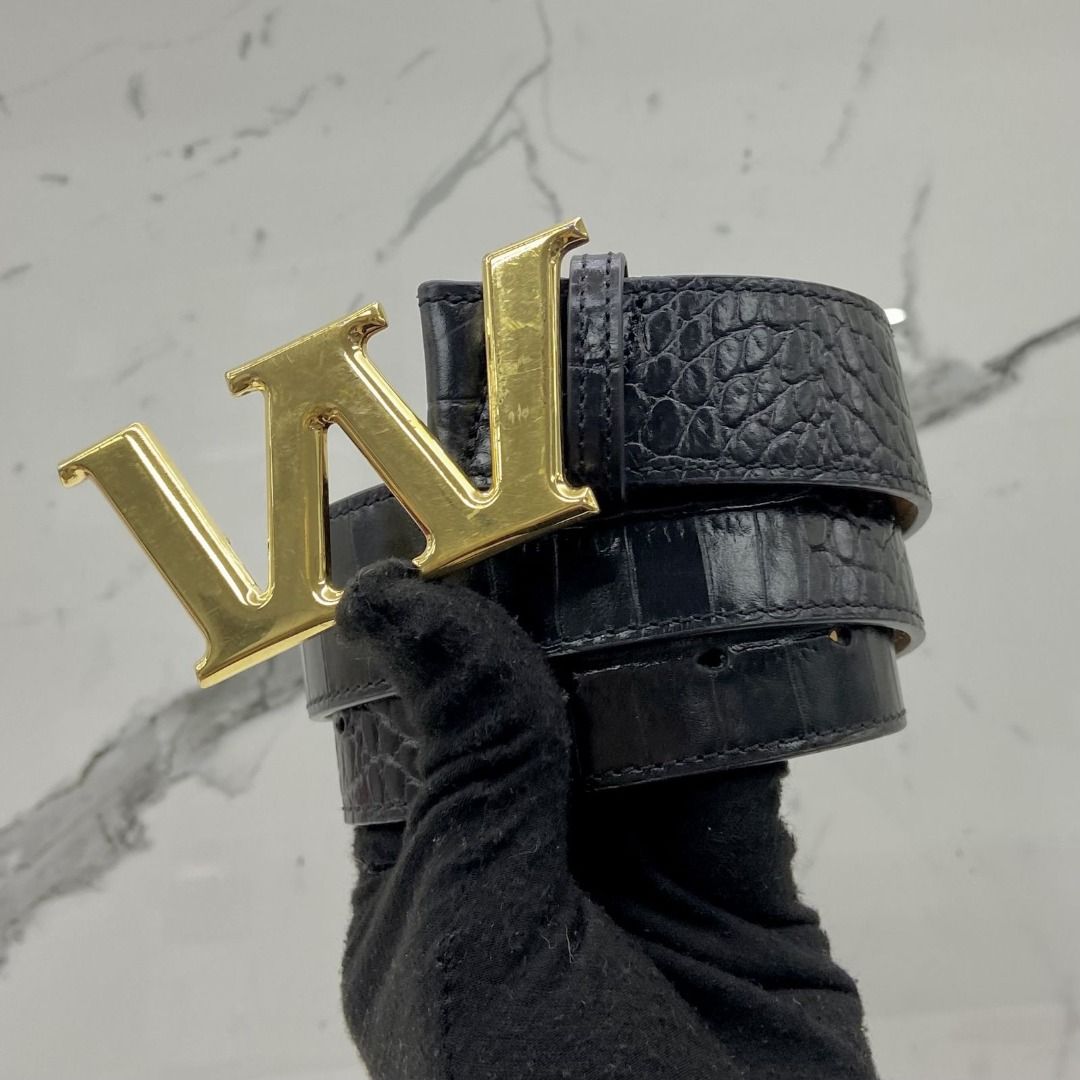 Alexander Wang Black Leather Logo Belt with Gold Lettering Alexander Wang | Accessories | Copy Alexander Wang Logo Belt  main image 2
