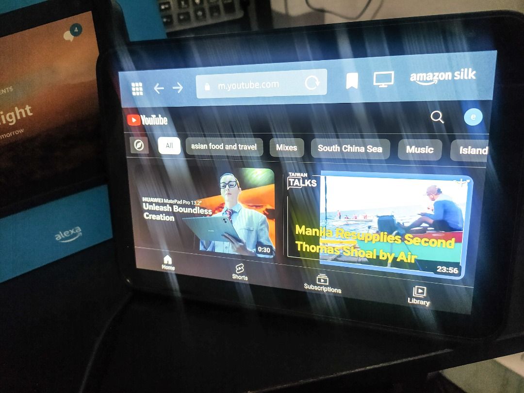 Amazon Echo Show 8 1st Gen (ALEXA) Bluetooth Speaker (Category: Soundbars, Speakers & Amplifiers) located in Pasay City. Submitted by original.preloved88 (Listing ID 1298084754, Image 3). Description: ☑️ Built-in Netflix, Spotify, Zoom,Browser, Mi Home, Amazon prime and many more ☑️ Voice control, Touched screen. ☑️ Speaker Bluetooth connection ☑️ Wifi connection ☑️ Alarm clock ☑️ 8" Hd Screen ☑️ Microphone and camera on/off ☑️ many more features
