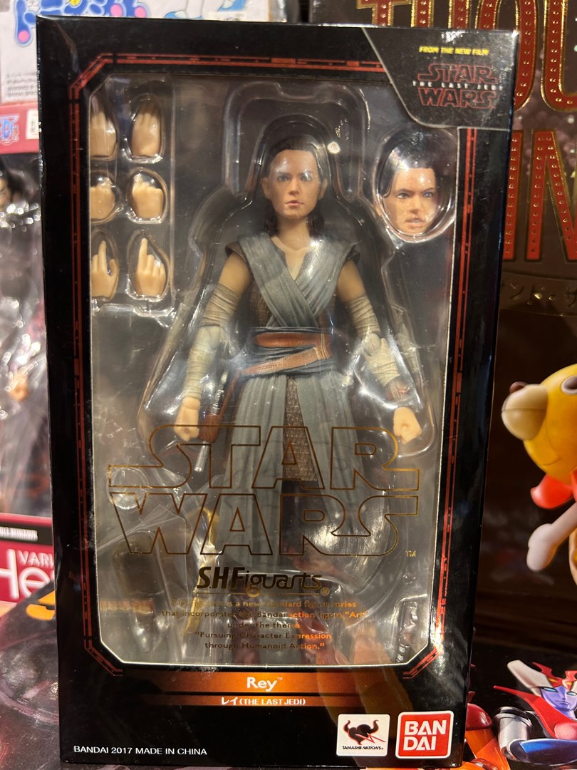 Bandai SHF S.H.Figuarts Star Wars : The Last Jedi Rey Action Figure BIB ...
