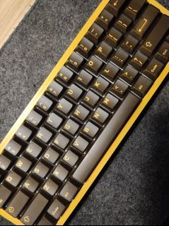 Black and Gold Keycaps (two color molding)
