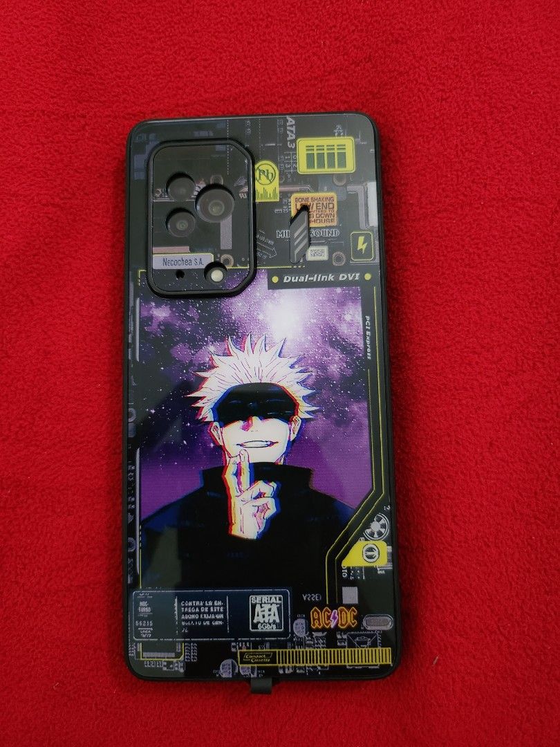 Black shark 5 Satoru Gojo lighting case (Category: Cases & Sleeves) located in Marikina City. Submitted by rtobs08 (Listing ID 1297983652, Image 1). Description: Custom black shark 5 case Jujutsu kaisen Satoru Gojo, sound and touch activated light.