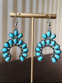 Bohemian Turquoise Style Dangling Earrings