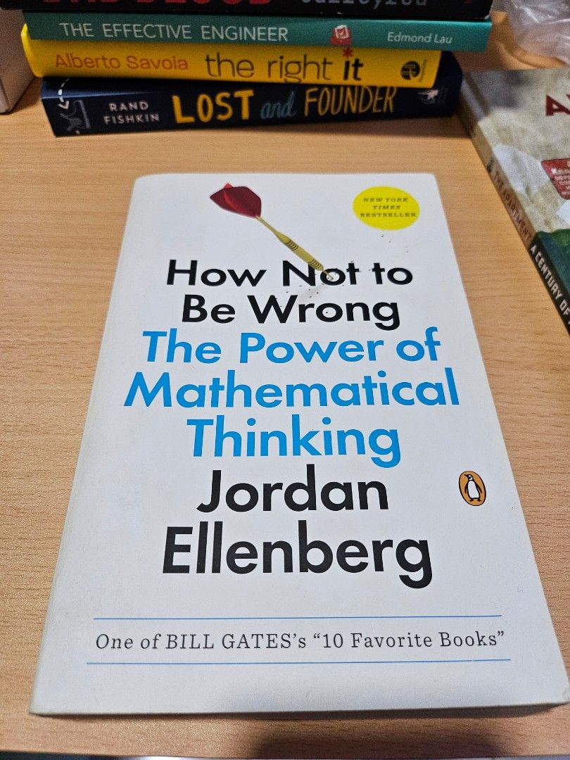 [Book] How not to be wrong by Jordan Ellenberg, Hobbies & Toys, Books & Magazines, Fiction & Non