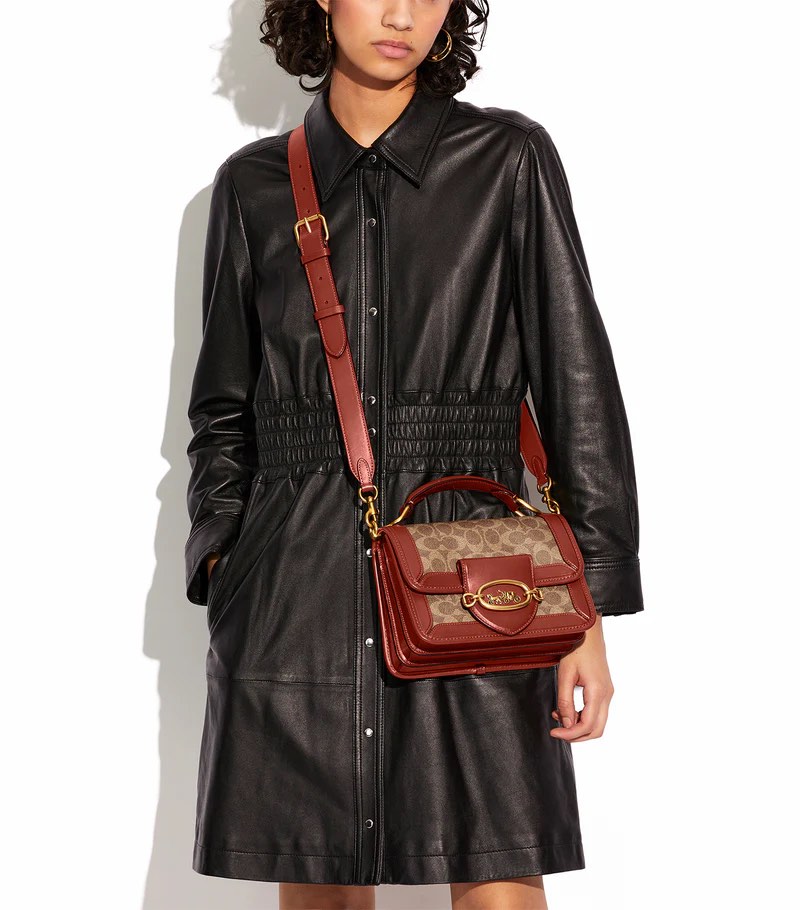 Coach riley top handle 18 in signature canvas shop