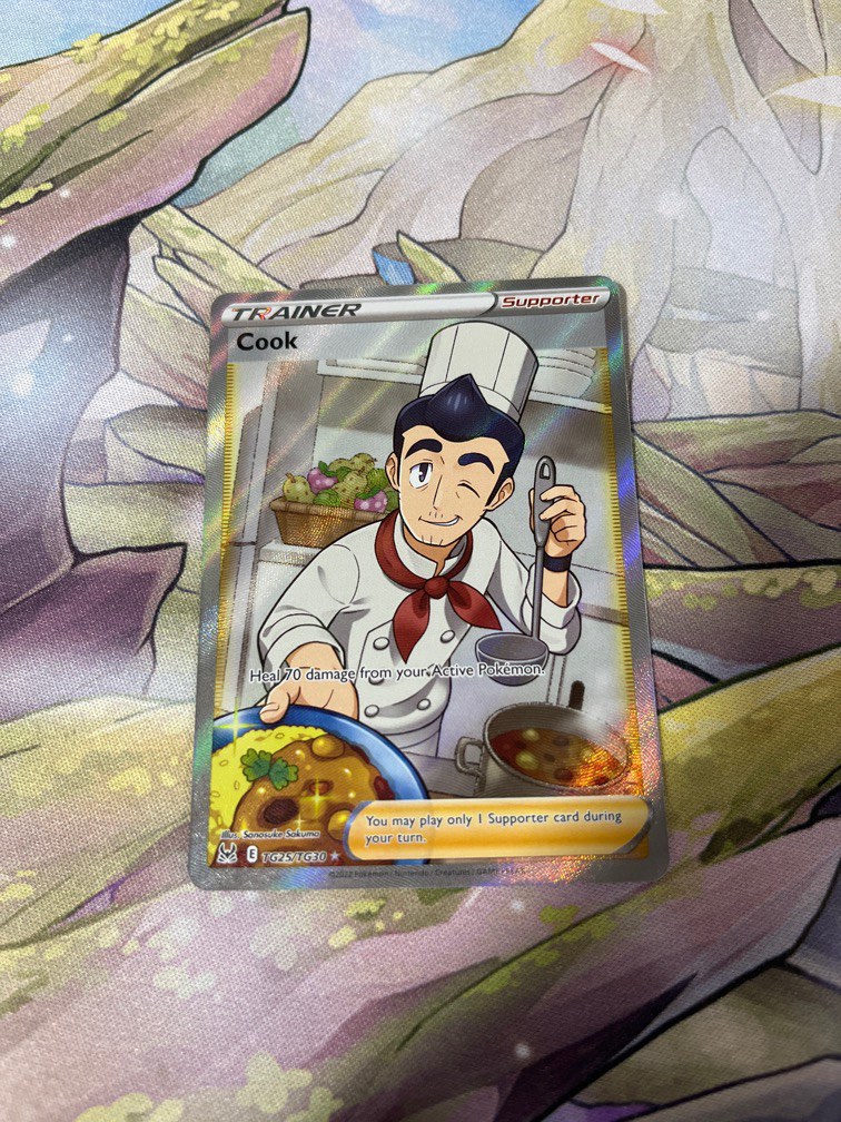 cook pokemon card full art Pokemon TCG Lost Origin Cook Full Art Trainer Gallery TG25/TG30 main image 0