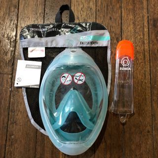Decathlon Adult’s Easy breath snorkeling Mask  MEDIUM - LARGE