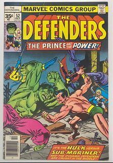 Defenders #52 VINTAGE 1977 Hulk vs. Namor
