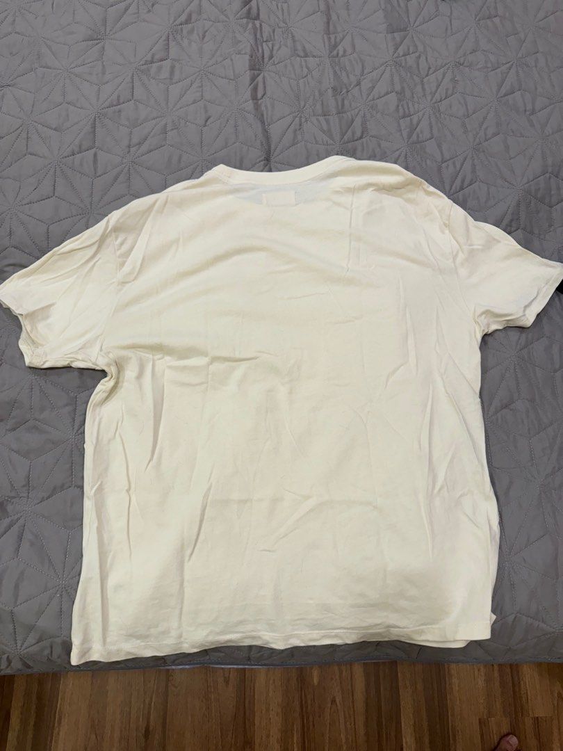 Essentials basic tee (fits like XL) (Category: Tshirts & Polo Shirts) located in Singapore. Submitted by bibbla (Listing ID 1298079628, Image 3). Description: Has been altered. Pit to pit 24.5inches, length 30.5inches (Measured when flat). Only worn a couple of times. Get it for a steal. Meet up or +$2 for shipping.