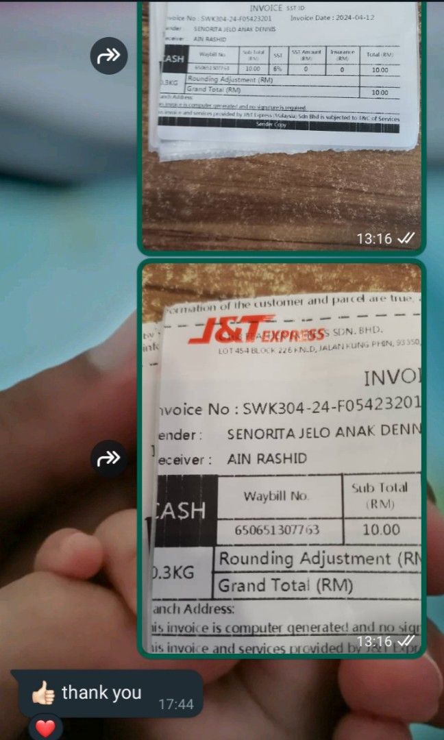 Feedbacks (Category: Announcements) located in Sibu. Submitted by prelovedfiery (Listing ID 1298012865, Image 3). Description: thankyou for your purchased✨️🥹.