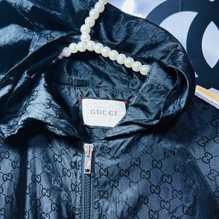 Gucci monogram windbreaker jacket