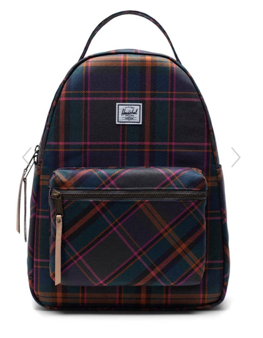 Herschel Classic Nova Mini 9L Backpack Pewter Plaid, Women display picture 1
